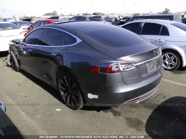 5YJSA1E24GF129909 - 2016 TESLA MODEL S BLACK photo 3