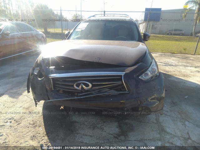 JN8CS1MW3DM172845 - 2013 INFINITI FX37 BLACK photo 6