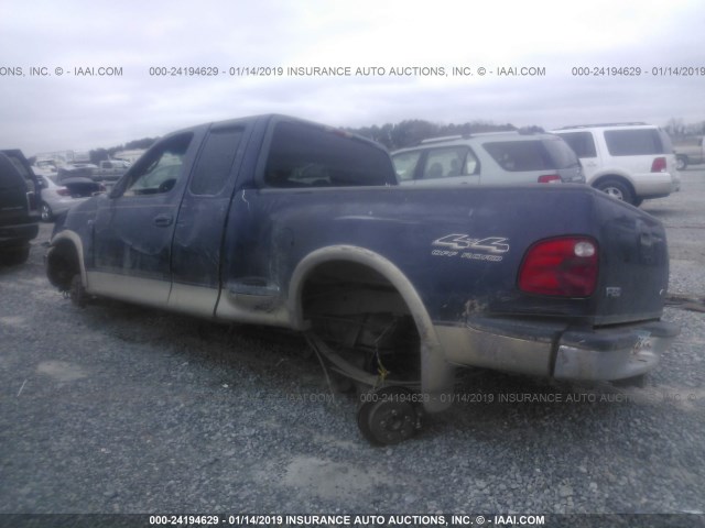 2FTRX08L1YCA39217 - 2000 FORD F150 BLACK photo 3