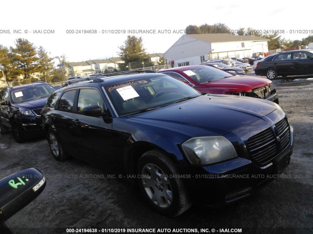 2D4FV48T95H515425 - 2005 DODGE MAGNUM SE BLUE photo 1