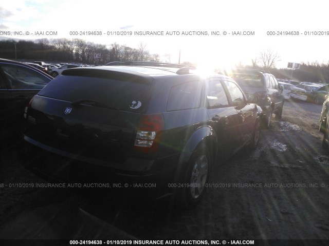 2D4FV48T95H515425 - 2005 DODGE MAGNUM SE BLUE photo 4