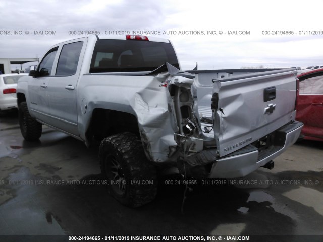 3GCUKREC6GG356025 - 2016 CHEVROLET SILVERADO K1500 LT SILVER photo 3