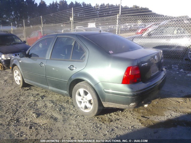 3VWSE69M63M054730 - 2003 VOLKSWAGEN JETTA GLS GREEN photo 3