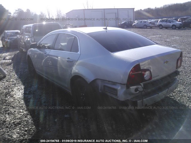 1G1ZB5E15BF117873 - 2011 CHEVROLET MALIBU LS 银色 照片 3