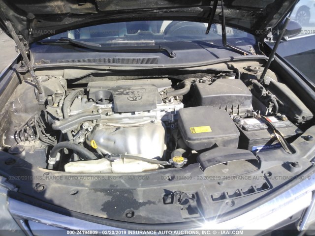 4T1BF1FK9CU054587 - 2012 TOYOTA CAMRY SE/LE/XLE 黑色 照片 10