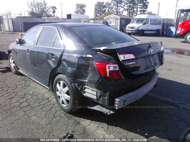 4T1BF1FK9CU054587 - 2012 TOYOTA CAMRY SE/LE/XLE 黑色 照片 3