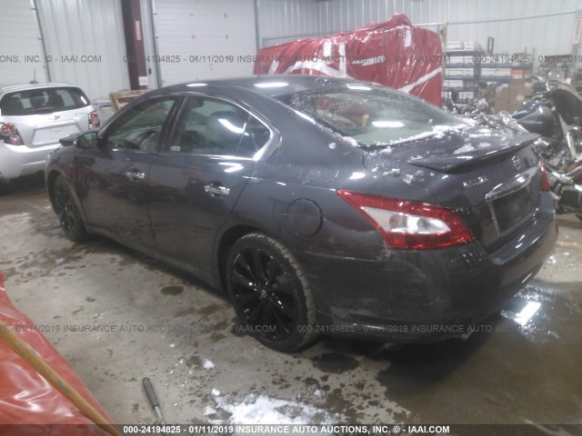 1N4AA51EX9C843195 - 2009 NISSAN MAXIMA S/SV GRAY photo 3