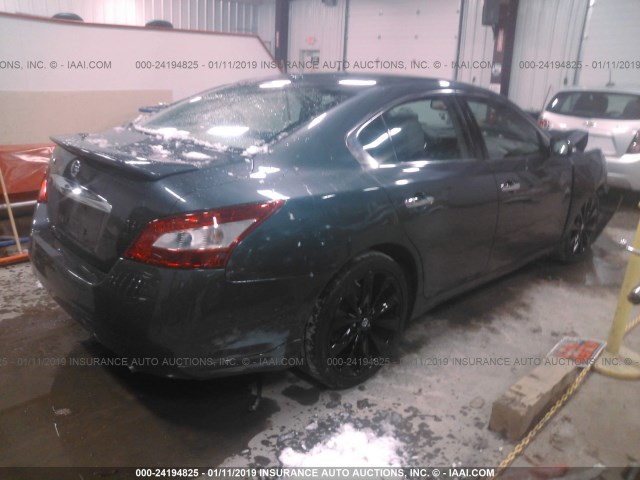 1N4AA51EX9C843195 - 2009 NISSAN MAXIMA S/SV GRAY photo 4