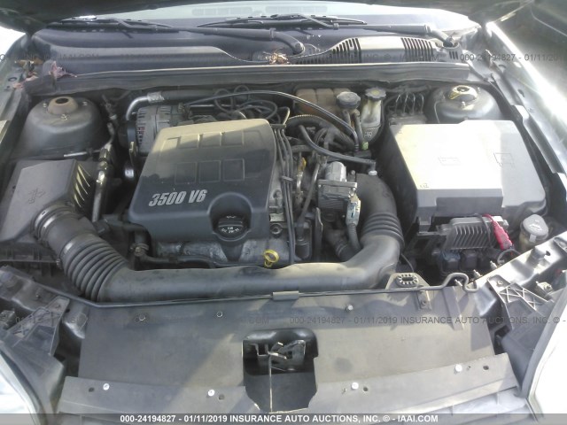 1G1ZT52835F315998 - 2005 CHEVROLET MALIBU LS ნაცრისფერი ფოტო 10