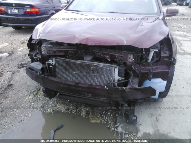 1G11C5SL8FF217424 - 2015 CHEVROLET MALIBU 1LT MAROON photo 6