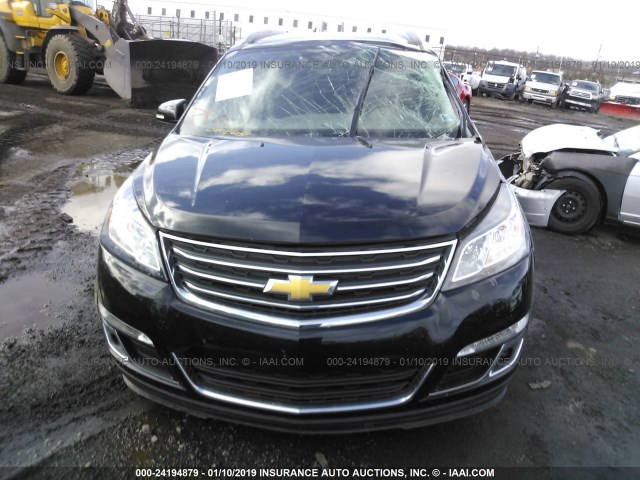 1GNKVGKD8HJ264289 - 2017 CHEVROLET TRAVERSE LT BLACK photo 6