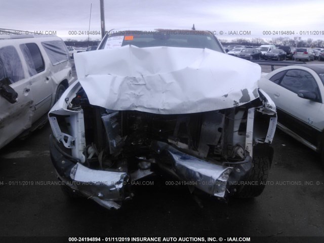 3GCPKSE79DG167209 - 2013 CHEVROLET SILVERADO K1500 LT WHITE photo 6