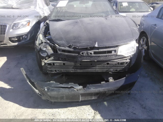 1FAHP35N38W222244 - 2008 FORD FOCUS SE/SEL/SES BLACK photo 6