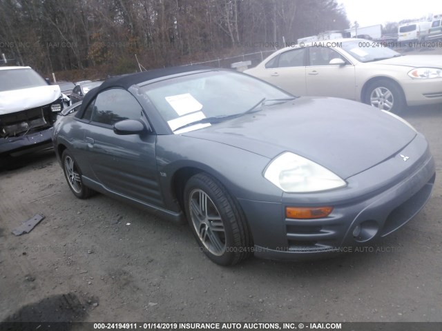 4A3AE75H13E124828 - 2003 MITSUBISHI ECLIPSE SPYDER GTS GRAY photo 1