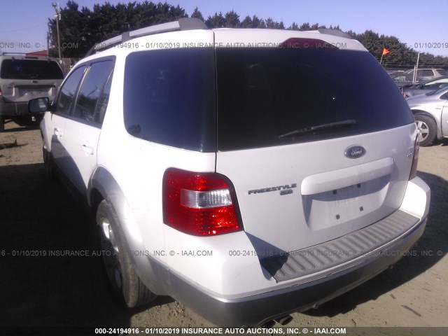 1FMZK05105GA71079 - 2005 FORD FREESTYLE SEL WHITE photo 3