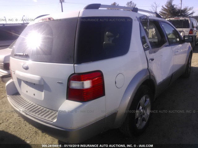 1FMZK05105GA71079 - 2005 FORD FREESTYLE SEL WHITE photo 4