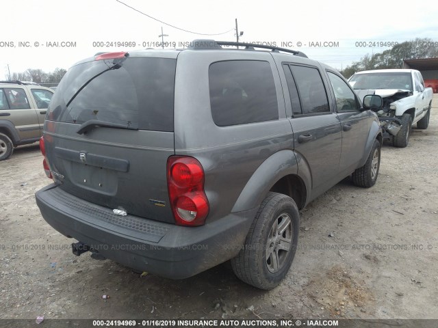 1D8HD38P37F501869 - 2007 DODGE DURANGO SXT GRAY photo 4