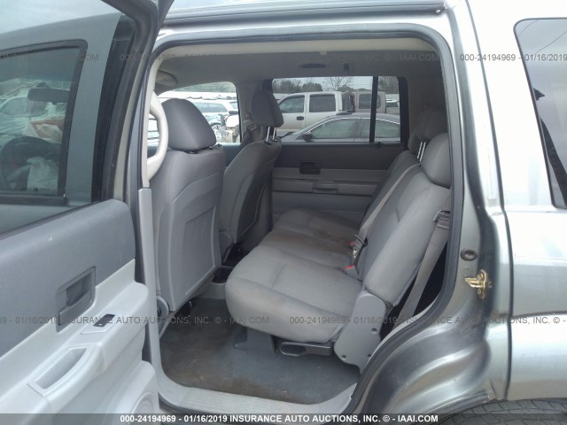 1D8HD38P37F501869 - 2007 DODGE DURANGO SXT GRAY photo 8