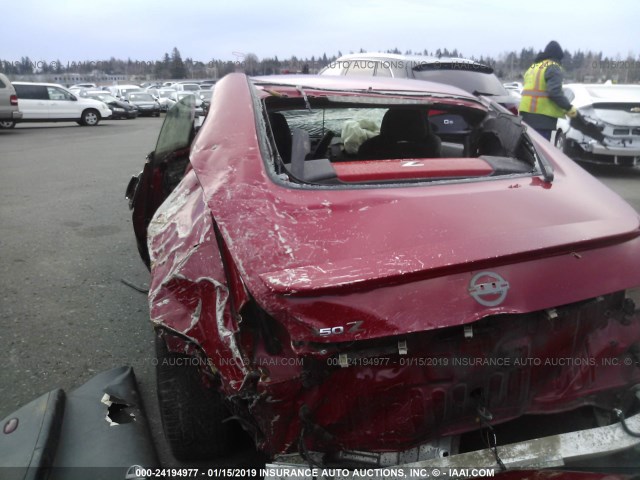 JN1AZ34D73T115239 - 2003 NISSAN 350Z COUPE RED photo 6