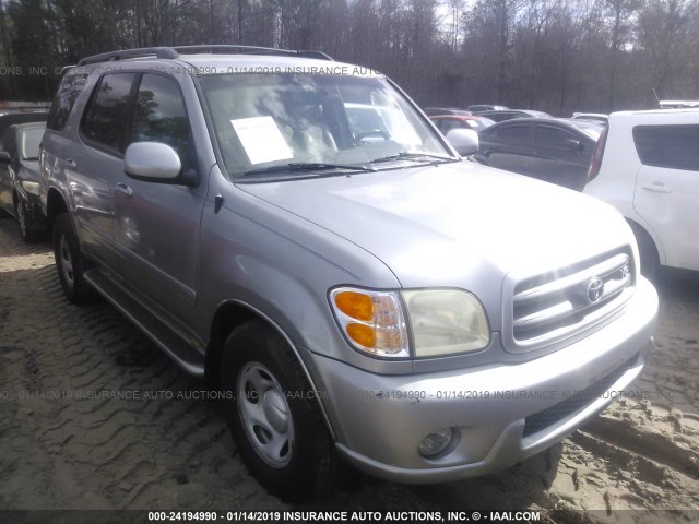 5TDZT34AX3S186828 - 2003 TOYOTA SEQUOIA SR5 SILVER photo 1