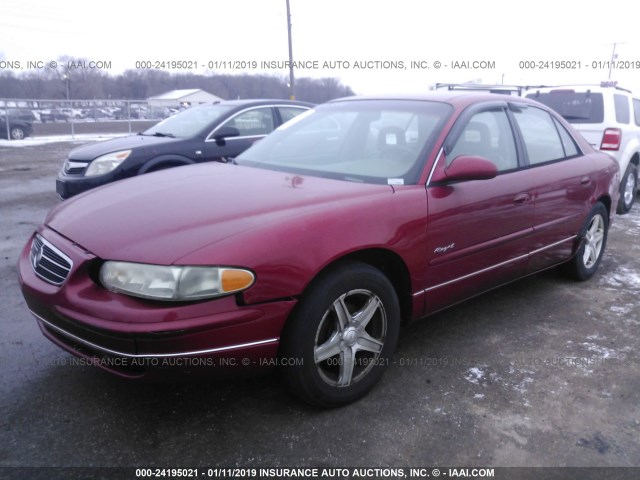 2G4WB52K5W1509963 - 1998 BUICK REGAL LS RED photo 2