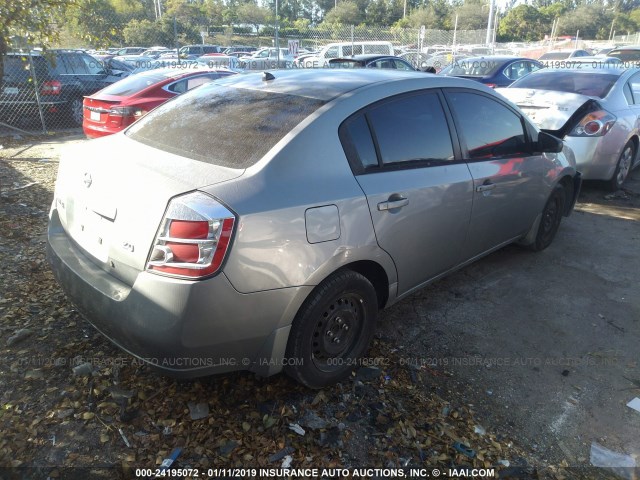 3N1AB61E47L647416 - 2007 NISSAN SENTRA 2.0/2.0S/2.0SL GRAY photo 4