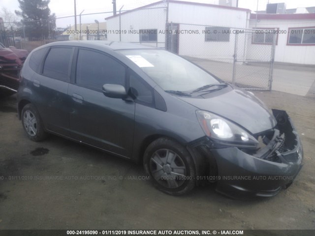 JHMGE8H34DC026570 - 2013 HONDA FIT GRAY photo 1