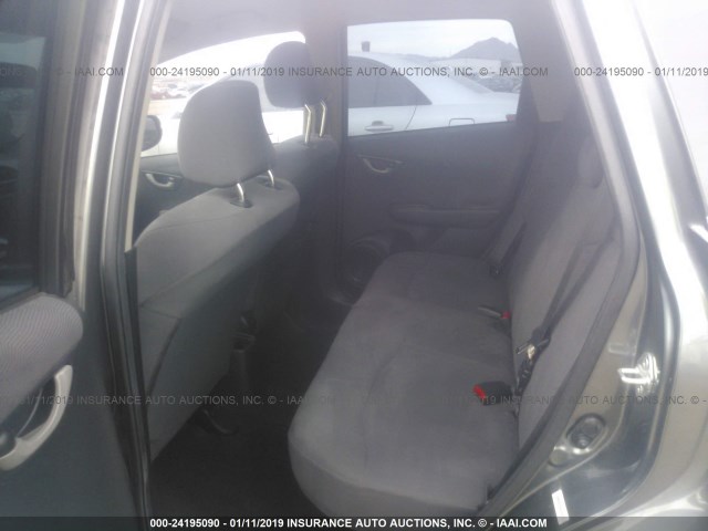 JHMGE8H34DC026570 - 2013 HONDA FIT GRAY photo 8