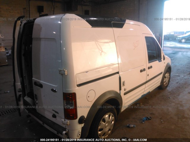 NM0LS7BNXDT147503 - 2013 FORD TRANSIT CONNECT XLT WHITE photo 4