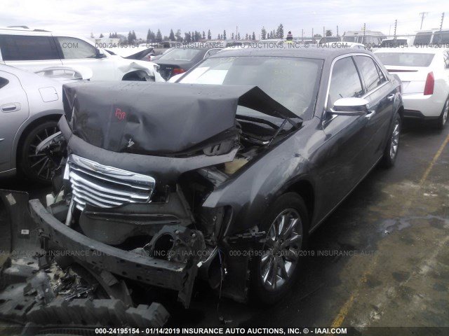 2C3CCAEG0DH620675 - 2013 CHRYSLER 300C GRAY photo 2