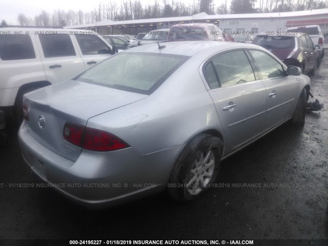 1G4HD57278U143040 - 2008 BUICK LUCERNE CXL SILVER photo 4