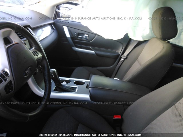 2FMDK3JC7DBE36141 - 2013 FORD EDGE SEL GRAY photo 5