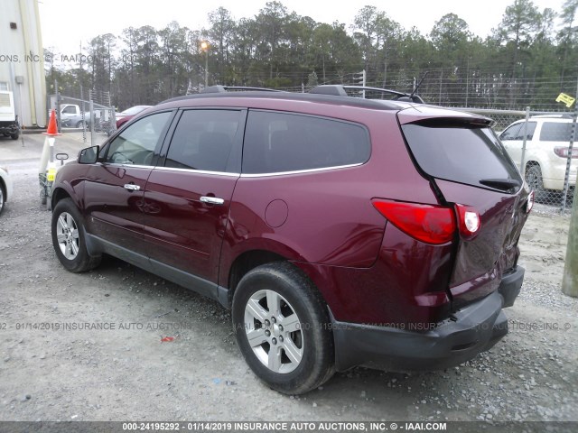 1GNLRFED3AS152238 - 2010 CHEVROLET TRAVERSE RED photo 3