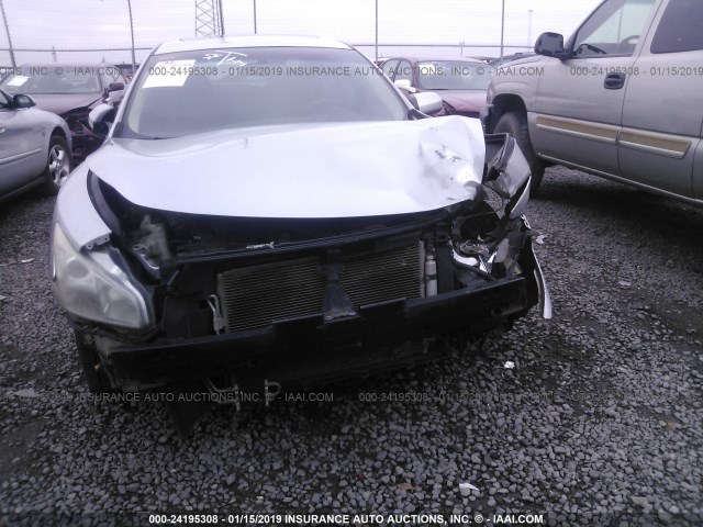 1N4AA5AP8BC834339 - 2011 NISSAN MAXIMA S/SV SILVER photo 6