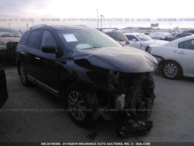 5N1AR2MN2FC712797 - 2015 NISSAN PATHFINDER S/SV/SL/PLATINUM BLACK photo 1