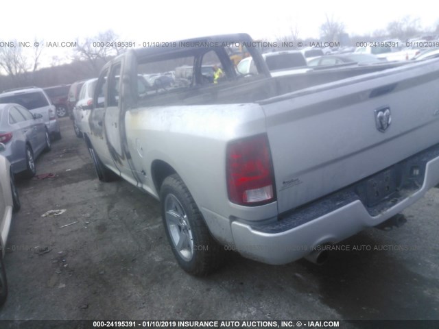 1C6RD7FT9CS299106 - 2012 DODGE RAM 1500 ST SILVER photo 3