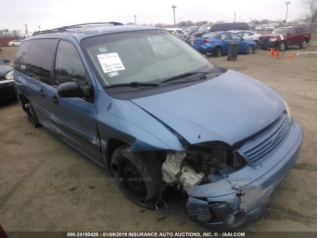 2FMZA51482BB57422 - 2002 FORD WINDSTAR LX BLUE photo 1