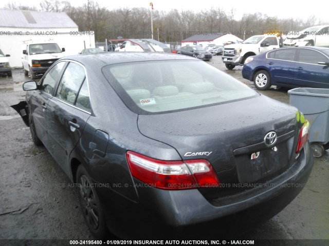 4T1BE46KX8U755294 - 2008 TOYOTA CAMRY CE/LE/XLE/SE GRAY photo 3
