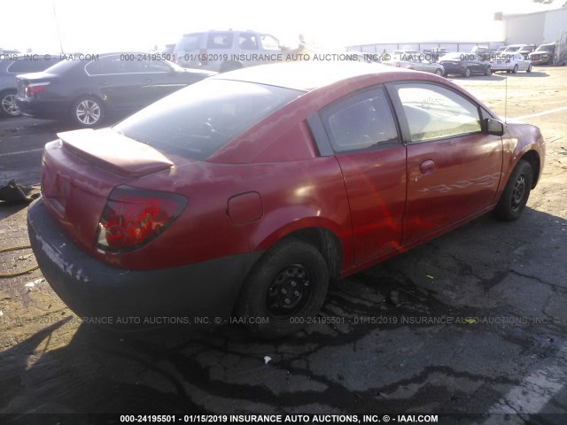 1G8AM12F25Z102509 - 2005 SATURN ION LEVEL 2 RED photo 4