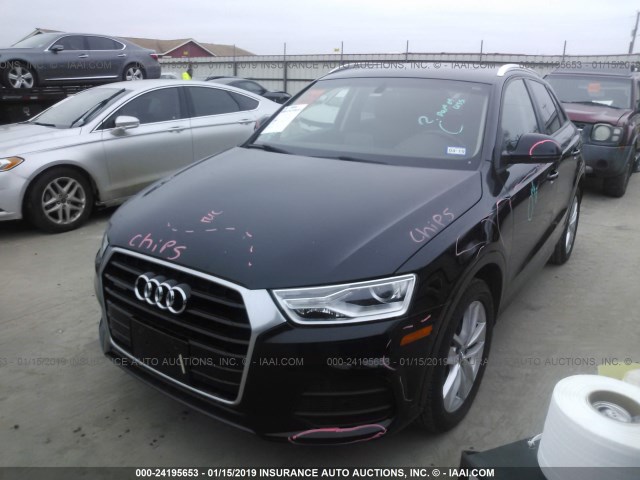 WA1ECCFS7HR014812 - 2017 AUDI Q3 PREMIUM BLACK photo 2