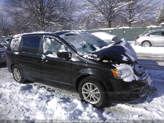 2C4RDGCGXGR181122 - 2016 DODGE GRAND CARAVAN SXT BLACK photo 1