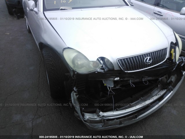 JT8BD69SX40197011 - 2004 LEXUS GS 300 SILVER photo 6