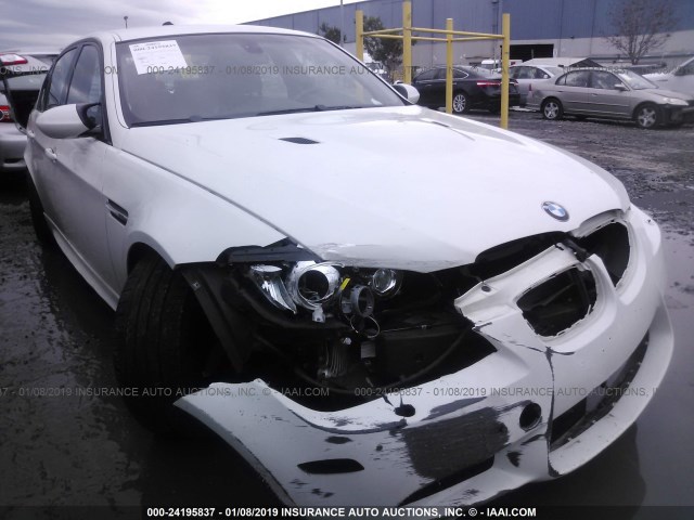 WBSVA93588E216247 - 2008 BMW M3 WHITE photo 1