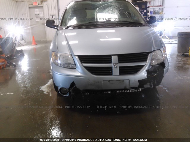 2D4GP44LX6R786011 - 2006 DODGE GRAND CARAVAN SXT BLUE photo 6