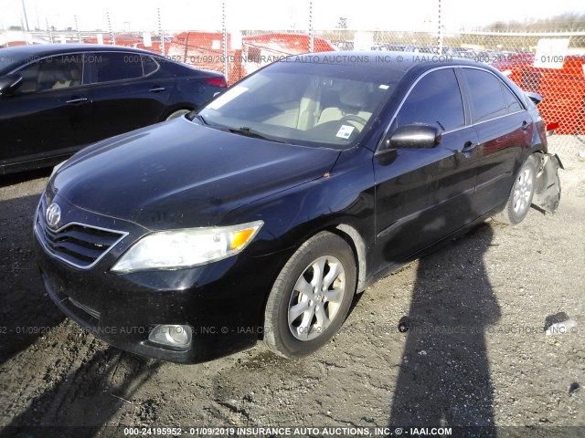 4T4BF3EK7BR216850 - 2011 TOYOTA CAMRY SE/LE/XLE BLACK photo 2