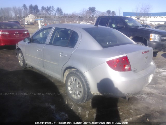 1G1AD5F57A7212372 - 2010 CHEVROLET COBALT 1LT SILVER photo 3