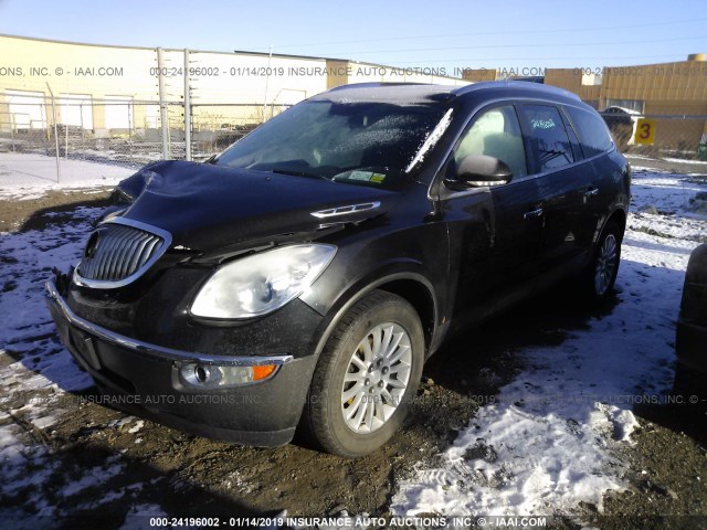 5GAKVCED4CJ154024 - 2012 BUICK ENCLAVE BLACK photo 2