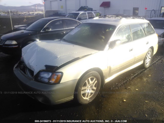 4S3BH675637609000 - 2003 SUBARU LEGACY OUTBACK AWP WHITE photo 2