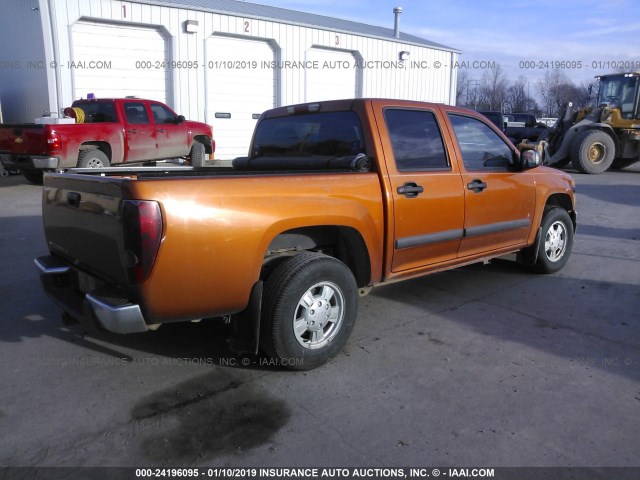 1GCCS136568316436 - 2006 CHEVROLET COLORADO ORANGE photo 4