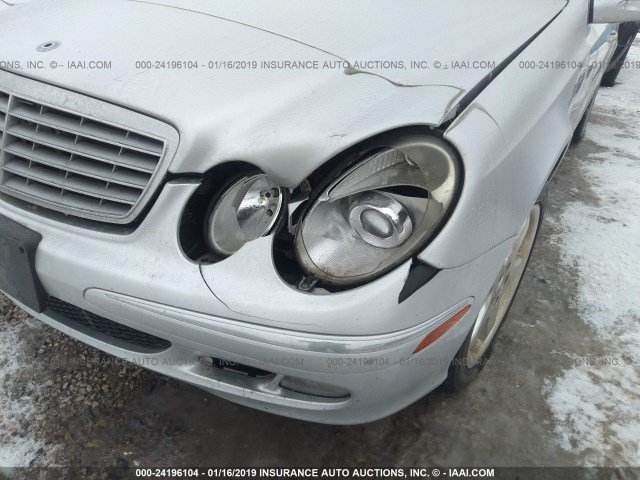 WDBUH87J46X207562 - 2006 MERCEDES-BENZ E 350 4MATIC WAGON SILVER photo 6